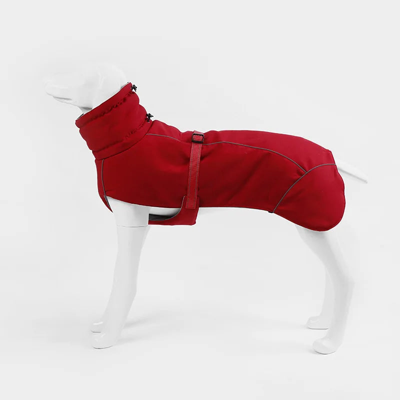 Eleganter Wintermantel für große Hunde – Stil und Komfort für die kalte Jahreszeit - The Masked Frenchie