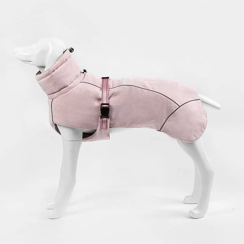 Eleganter Wintermantel für große Hunde – Stil und Komfort für die kalte Jahreszeit - The Masked Frenchie