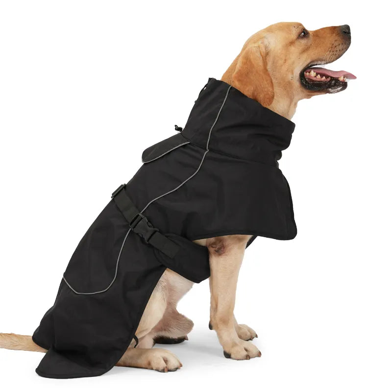 Hunde-Winterbekleidung: Wasserdichter Mantel für große Hunde - The Masked Frenchie