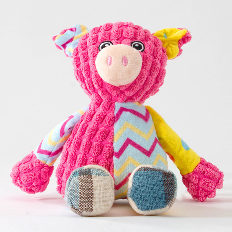 Bunte Patchwork Quietschtiere - The Masked Frenchie