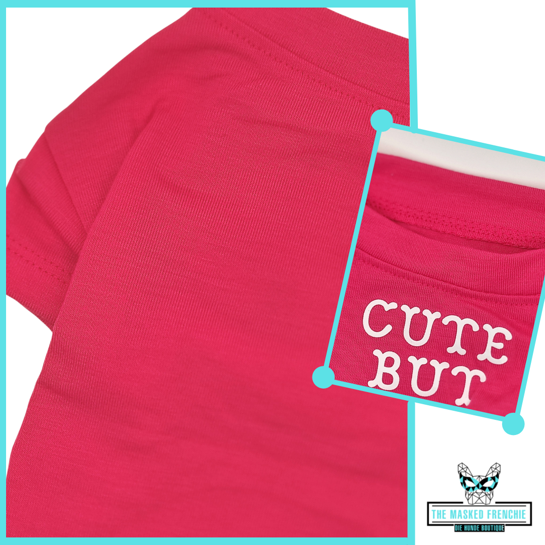 "Cute but Psycho" T-shirt - Größe S-XXL - The Masked Frenchie