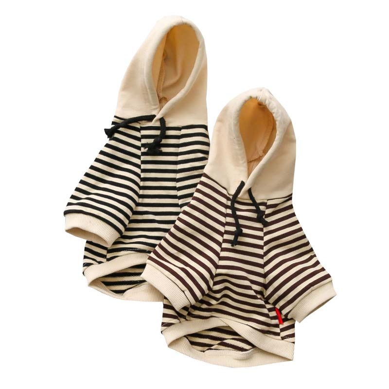 Partner Look! Gestreifter Matrosenpulli mit Kapuze - The Masked Frenchie