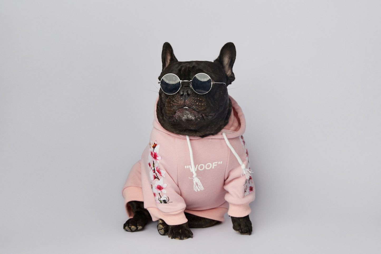 Warmer Luxus Hoodie - Sakura Design - The Masked Frenchie