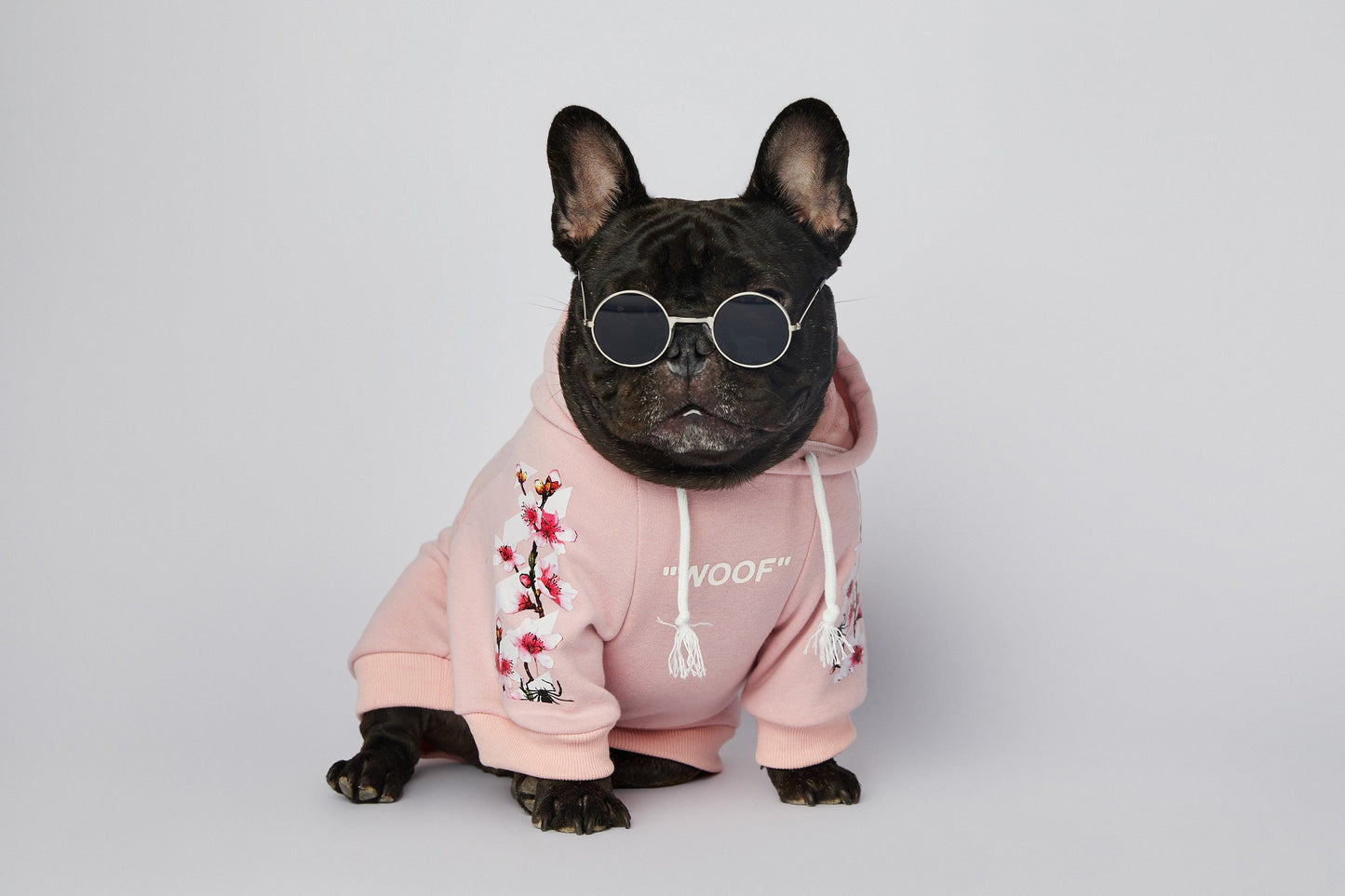 Warmer Luxus Hoodie - Sakura Design - The Masked Frenchie