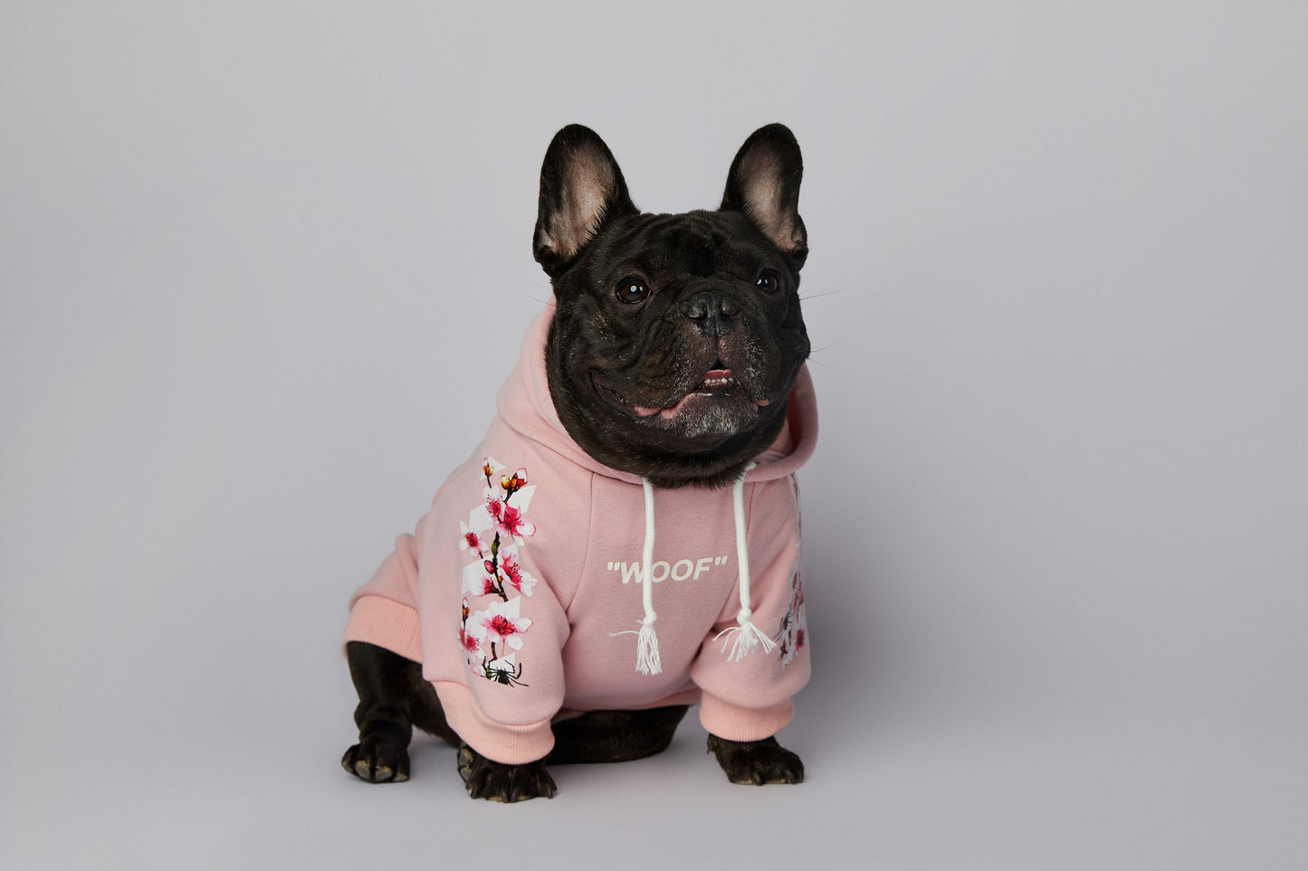 Warmer Luxus Hoodie - Sakura Design - The Masked Frenchie
