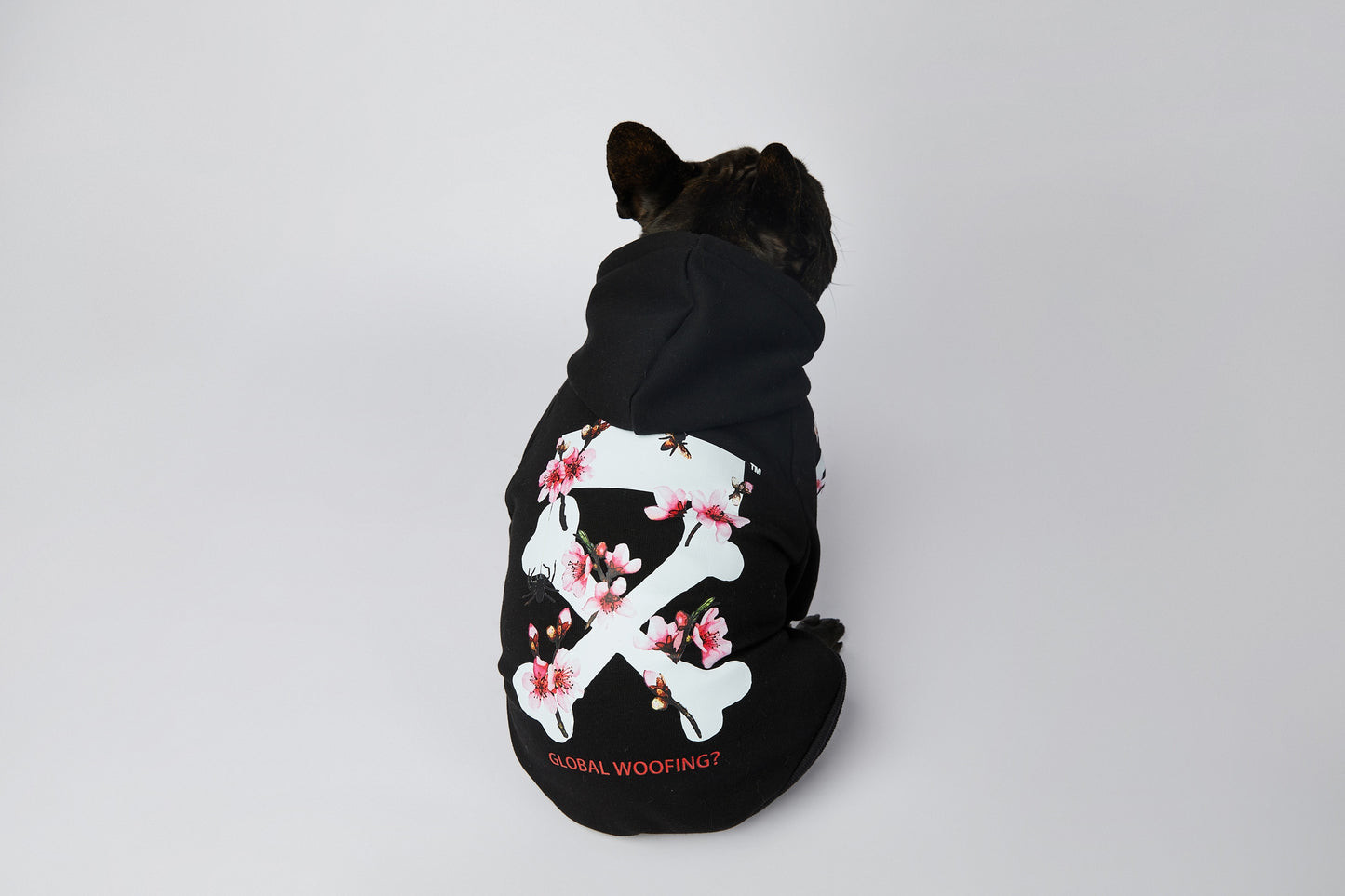 Warmer Luxus Hoodie - Sakura Design - The Masked Frenchie