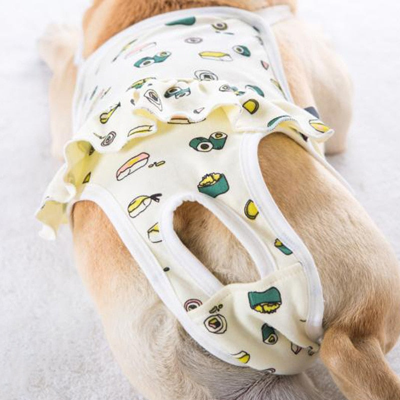 Windelanzug für die Hundedame - The Masked Frenchie