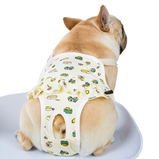 Windelanzug für die Hundedame - The Masked Frenchie