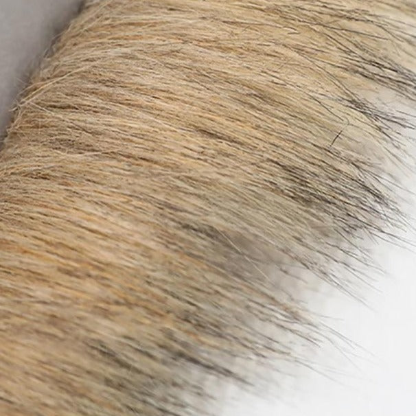 Fashionista Schneeanzug mit Faux-Fur Kapuze - The Masked Frenchie