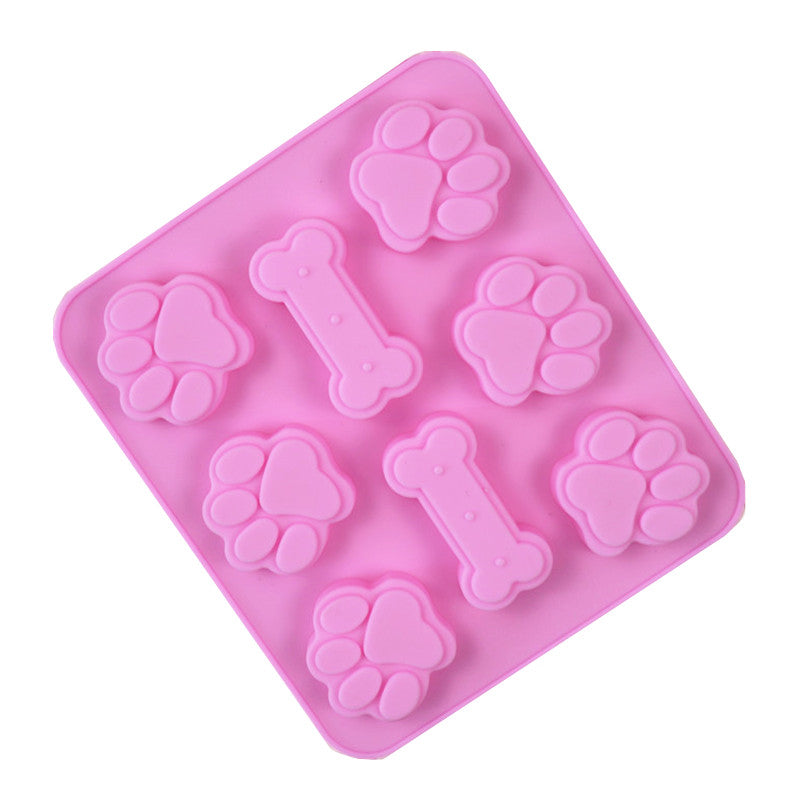 Pfoten und Knochen Silikonformen für Selbstgemachte Leckerchen (zufällige Farbe) - The Masked Frenchie