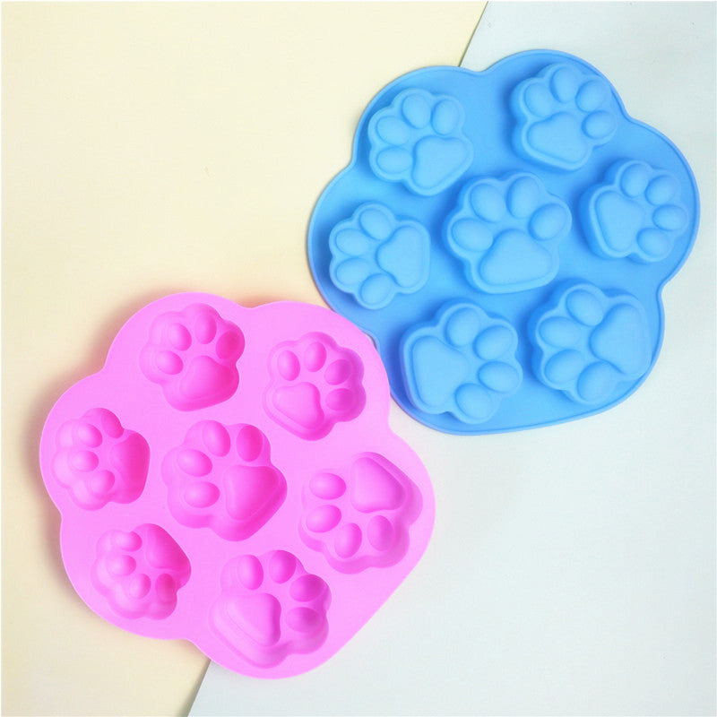 Pfoten und Knochen Silikonformen für Selbstgemachte Leckerchen (zufällige Farbe) - The Masked Frenchie