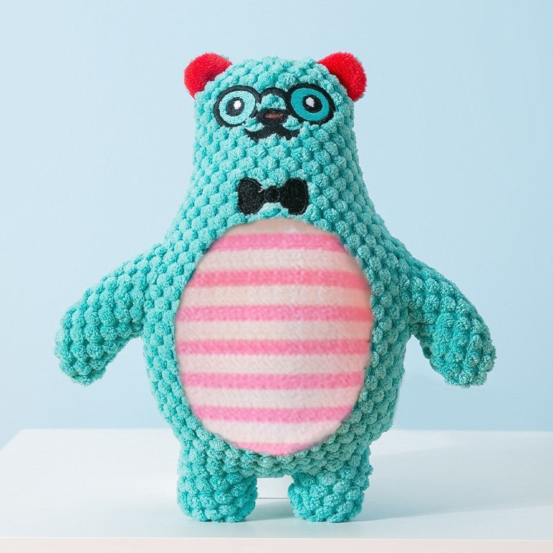 Bunte Patchwork Quietschtiere - die Beste  bei The Masked Frenchie - Nur €15.99!