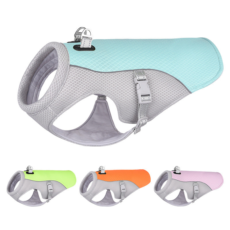 Hitzeschutz Kühlweste für den Sommer - The Masked Frenchie