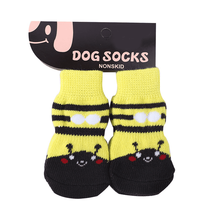 4er Set Haustier Anti-Rutsch Socken - die Beste Hundebekleidung bei The Masked Frenchie - Nur €4.50!