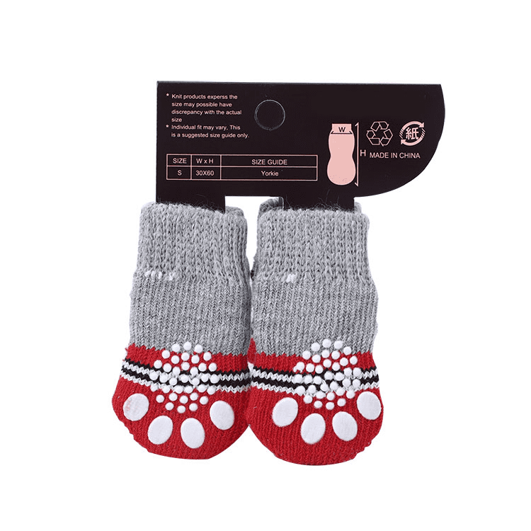 4er Set Haustier Anti-Rutsch Socken - die Beste Hundebekleidung bei The Masked Frenchie - Nur €4.50!