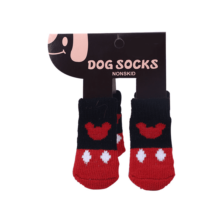 4er Set Haustier Anti-Rutsch Socken - die Beste Hundebekleidung bei The Masked Frenchie - Nur €4.50!