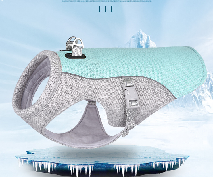 Hitzeschutz Kühlweste für den Sommer - The Masked Frenchie