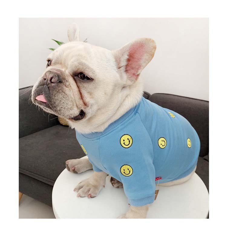 Twin Look! Gute Laune Pulli - die Beste Hundebekleidung bei The Masked Frenchie - Nur €24.99!