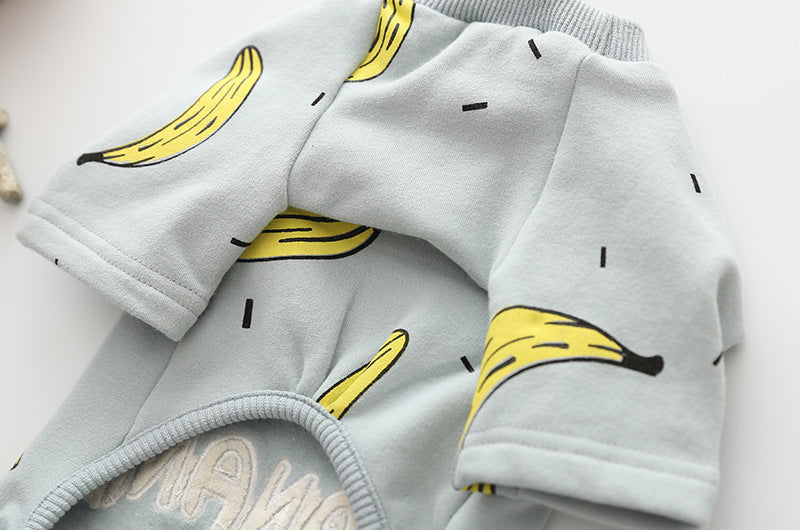 Schlafanzug "Oh! Banana" - die Beste Hundebekleidung bei The Masked Frenchie - Nur €21.99!